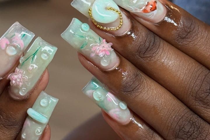 Nail design thumbnail for Instagram post DKGM0UjSpzP